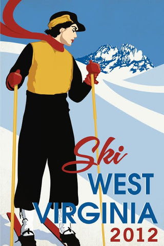 Limited Edition WV Ski Poster 2012